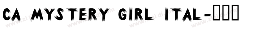 CA Mystery Girl Ital字体转换